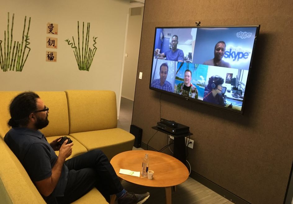 This is Skype's UWP app on Xbox One techAU